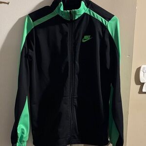 Nike Black and Mint Green Track Jacket